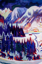 Sertigtal in Autumn – Ernst Ludwig Kirchner Poster | Expressionist Alpine Landscape Art Print - Hakyarts