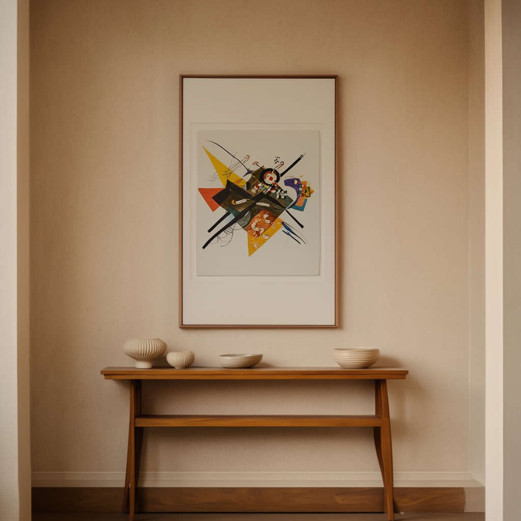 On White II by Wassily Kandinsky – Abstract Modern Art Print