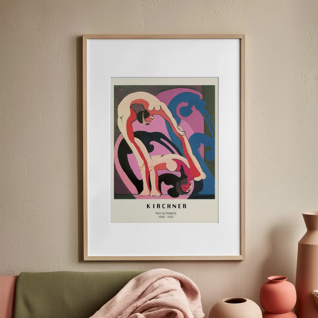 Ernst Ludwig Kirchner - Two Acrobats Poster