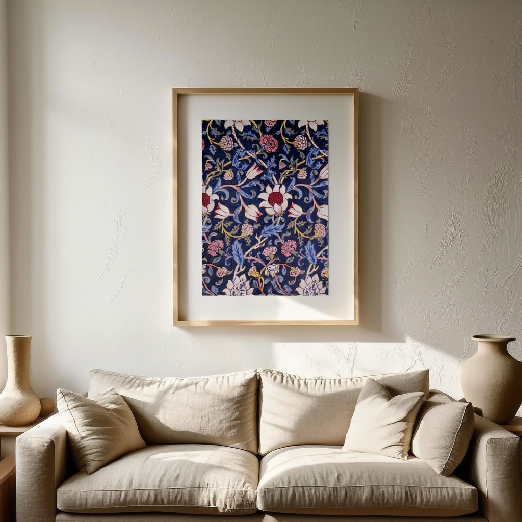 Evenlode by William Morris, 1883 – Arts & Crafts Pattern Art Print | Classic Botanical Wall Decor