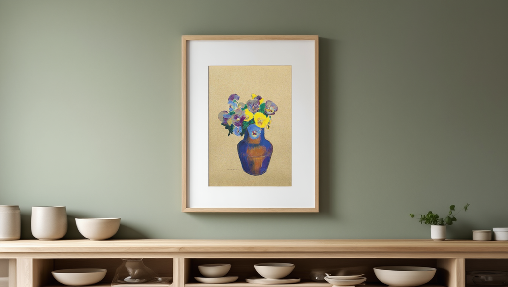 Pensées by Odilon Redon – Symbolist Art Print