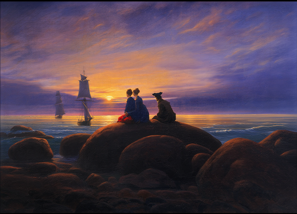 Caspar David Friedrich - Moonrise over the Sea