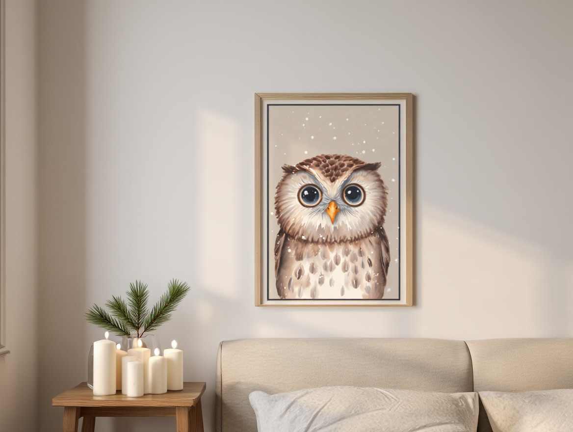 Winter Owl – Art Print