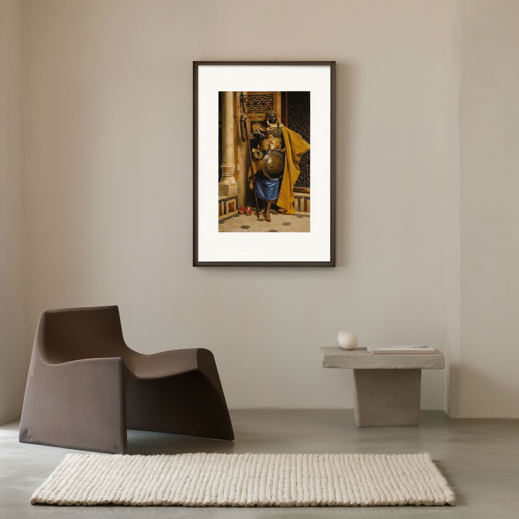 Le Garde Maure – Ludwig Deutsch Poster | Orientalist Figurative Art Print - Hakyarts