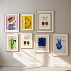 Abstract, Funny & Colorful – 6 Mix & Match Art Prints - Hakyarts
