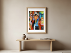 Davoser Café – Ernst Ludwig Kirchner Poster | Expressionist Interior & Social Scene Art Print - Hakyarts
