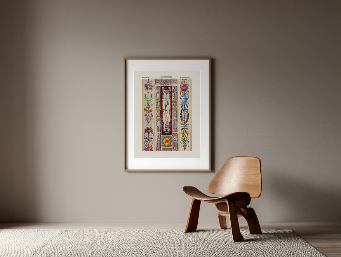 Auguste Racinet – XVI Century Print – Vintage Historical Art Poster