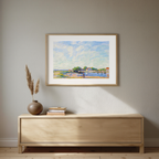 Les Oies à Saint-Mammès – Alfred Sisley Poster | Impressionist Landscape Art Print - Hakyarts