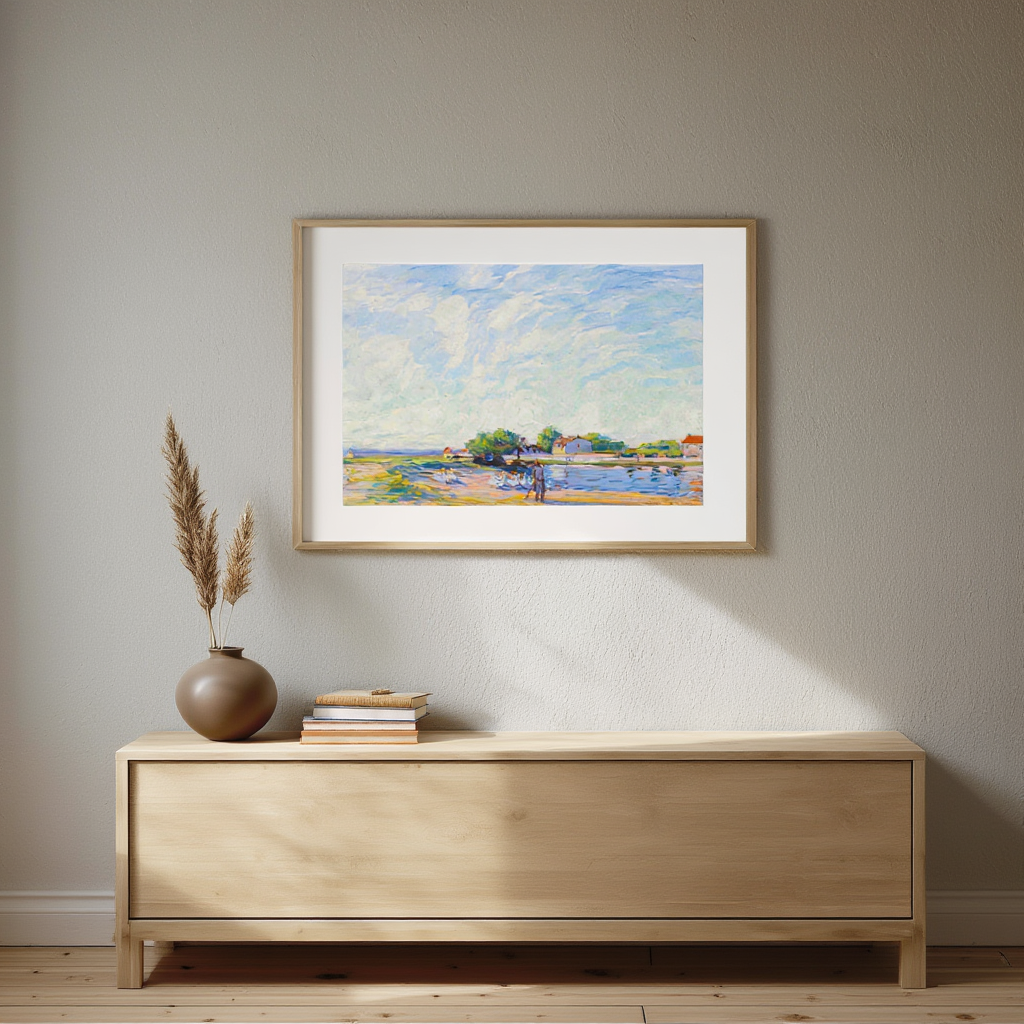 Alfred Sisley - Les Oies à Saint-Mammès