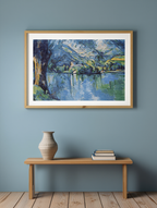 Lac d'Annecy – Paul Cézanne Poster | Post-Impressionist Landscape Art Print