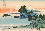 Shichiri Beach in Sagami Province – Katsushika Hokusai – Vintage Japanese Ukiyo-e Art Print - Hakyarts