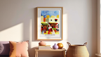 August Macke - Marché à Tunis Affiche | Hakyarts