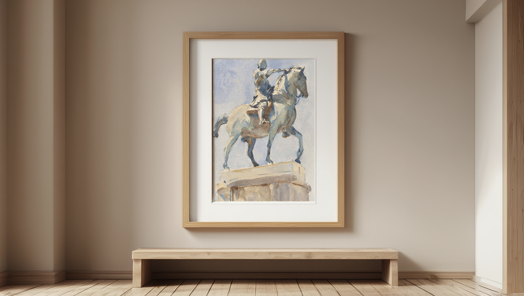 John Singer Sargent - Equestrian Statue of Gattamelata