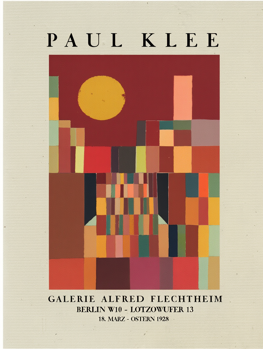 Paul Klee Modern Abstract Wall Art – Minimalist Colorful Canvas Prints, Mix & Match 9 Designs, Home & Bedroom Decor