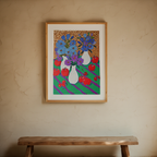 A Vase of Quiet Bloom – Everyday Floral Arrangement Art Print