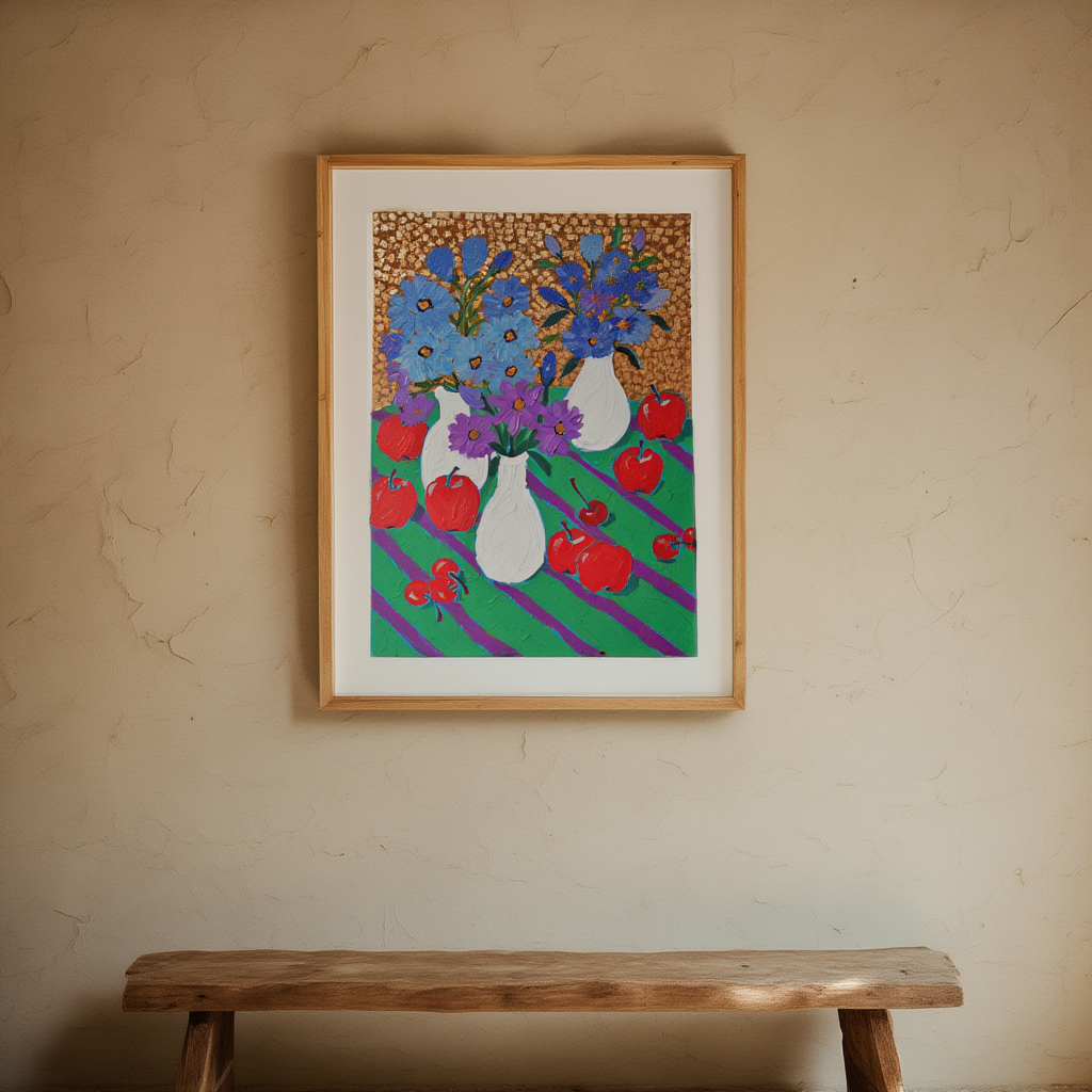 A Vase of Quiet Bloom – Everyday Floral Arrangement Art Print