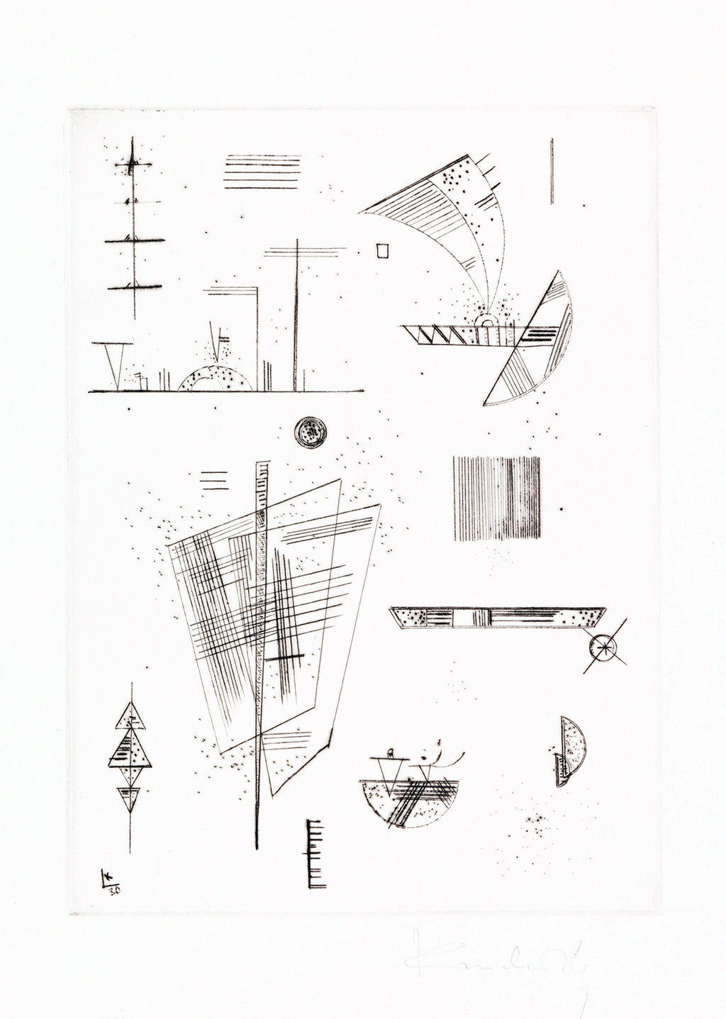 Erste Radierung für die Editions 'Cahiers d´Art'