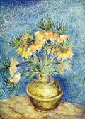 Imperial Fritillaries in a Copper Vase