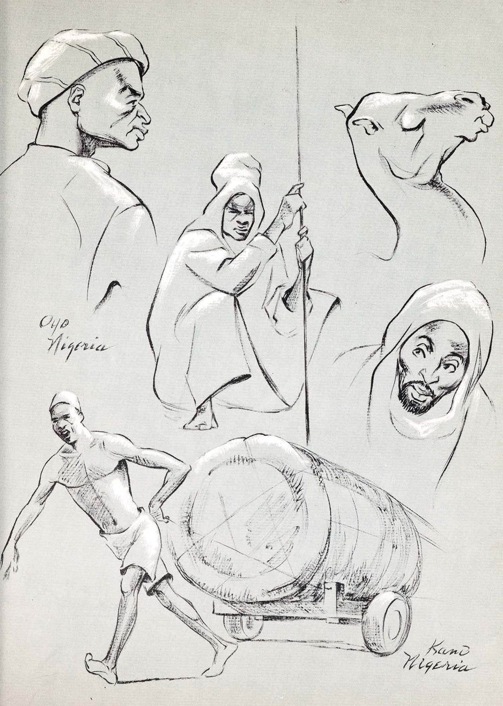 Elton Fax - West Africa Vignettes Pl.16 Poster - Hakyarts