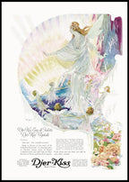Vintage Djer-Kiss Eau de Toilette Advertising Poster - Hakyarts
