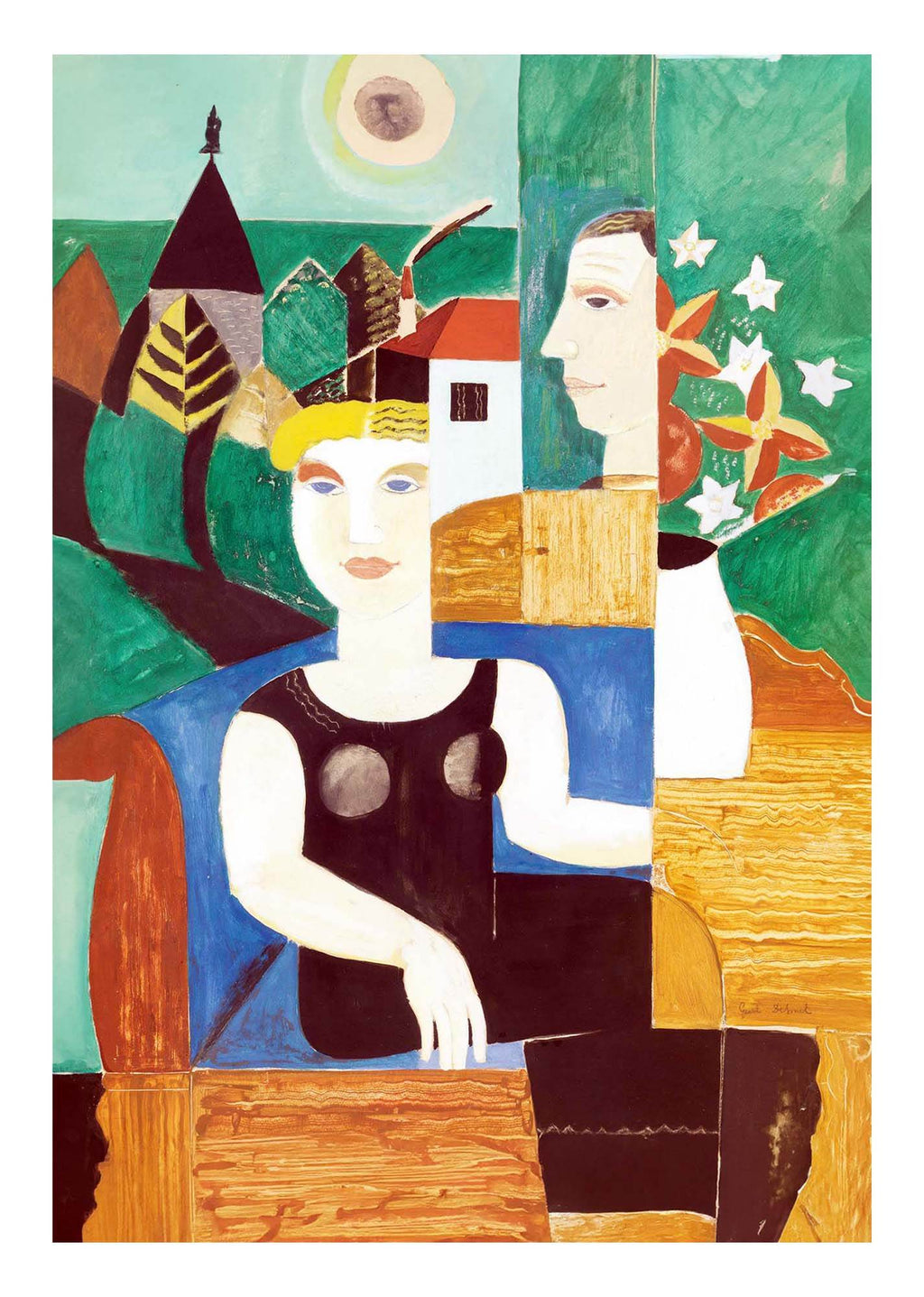 The artist and his wife by moonlight - Hakyarts