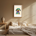 Golden Gaze — Beagle Illustration Print