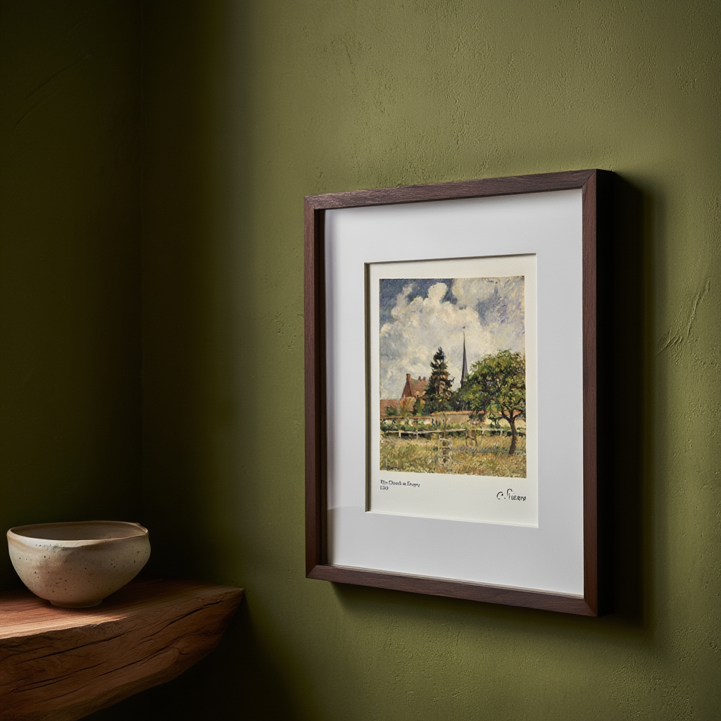 Camille Pissarro - The Church at Eragny Poster