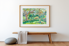 Te Raau Rahi (The Big Tree) – Paul Gauguin Poster | Post-Impressionist & Symbolist Tahitian Landscape Art Print - Hakyarts