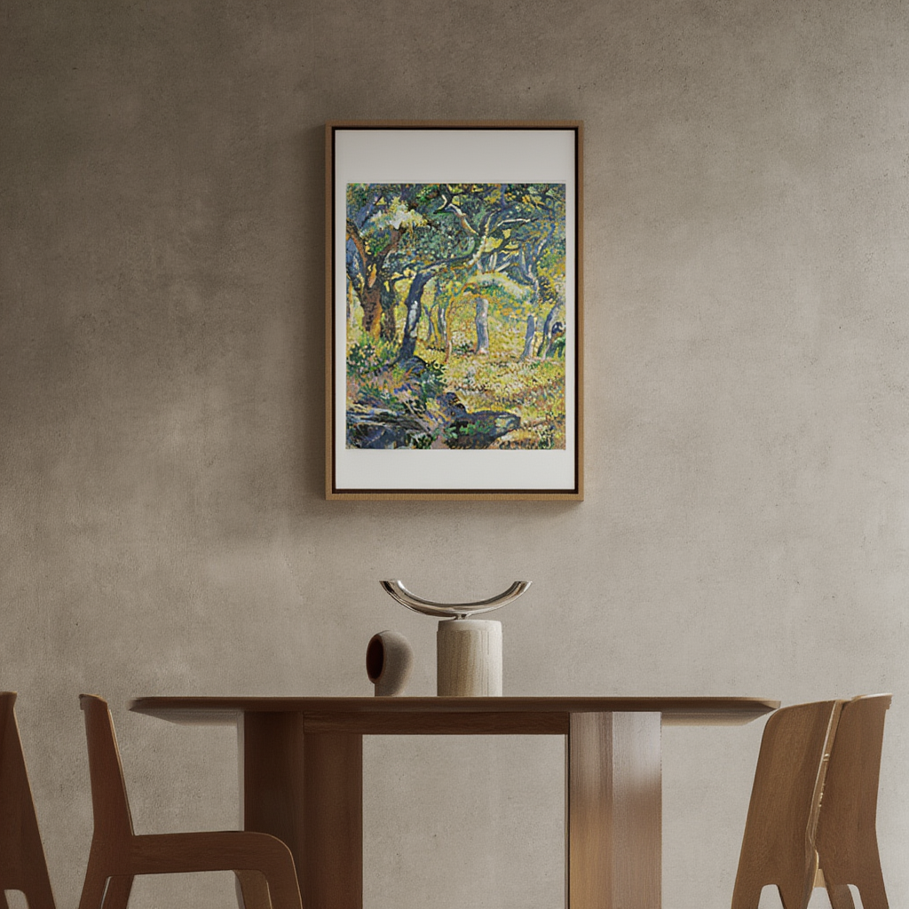 Henri-Edmond Cross - Une Clairière en Provence Poster