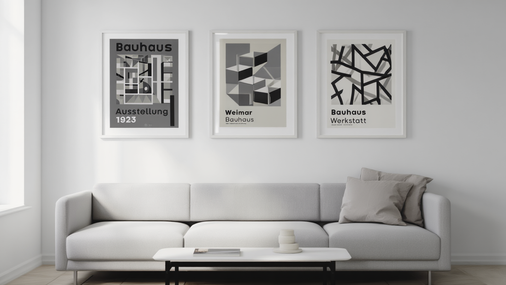Bauhaus 1923 Exhibition Poster Bundle – Hallway Set of 3
