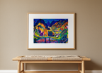Sertig Valley in Autumn – Ernst Ludwig Kirchner Poster | Expressionist Alpine Landscape Art Print - Hakyarts