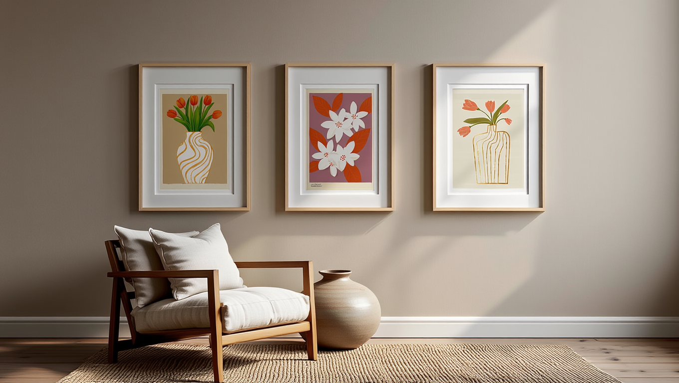 Petal Palette – 6 Floral Prints | Mix & Match Wall Art Collection