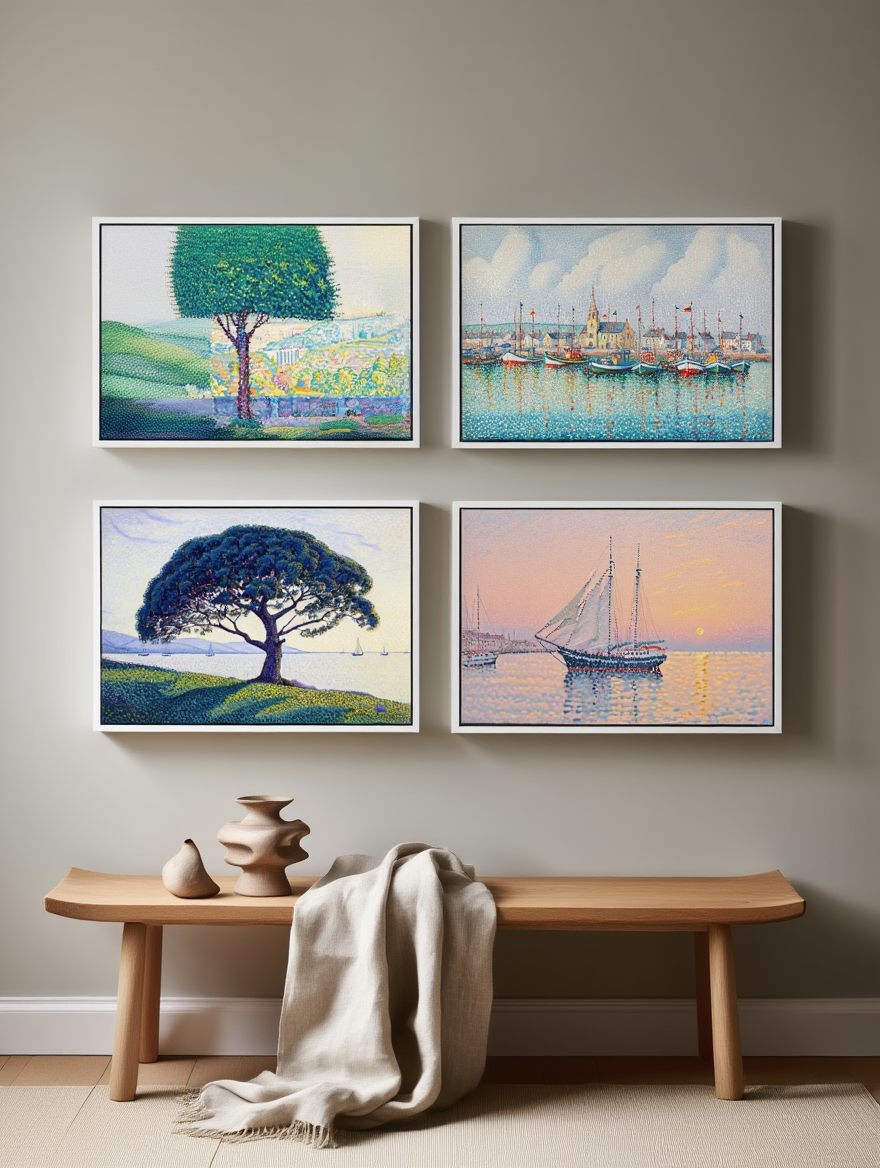 Paul Signac – Radiant Riviera Quartet 4 Prints Mix & Match