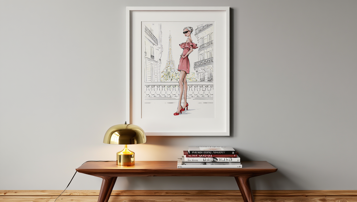 Glamour in Paris Poster