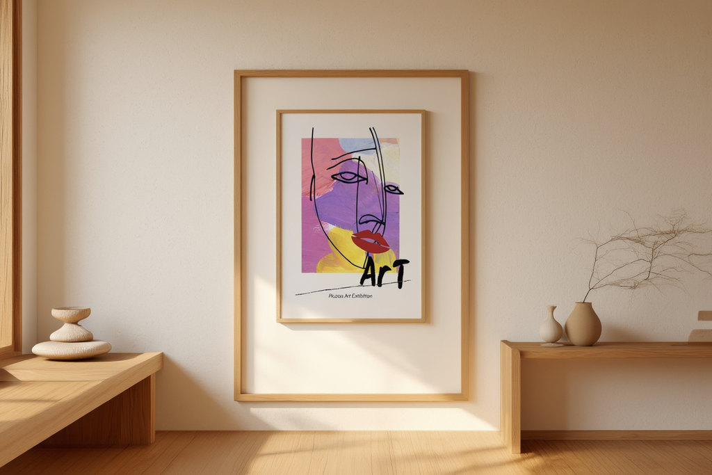 Picasso Art Exhibition – Vintage Museum PosterPicasso Art Exhibition Poster