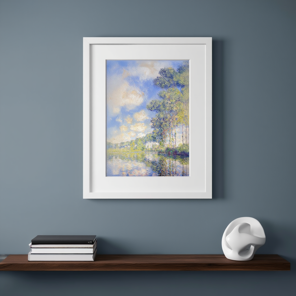 Claude Monet – Poplars on the Epte | Iconic Impressionist Landscape Art Print