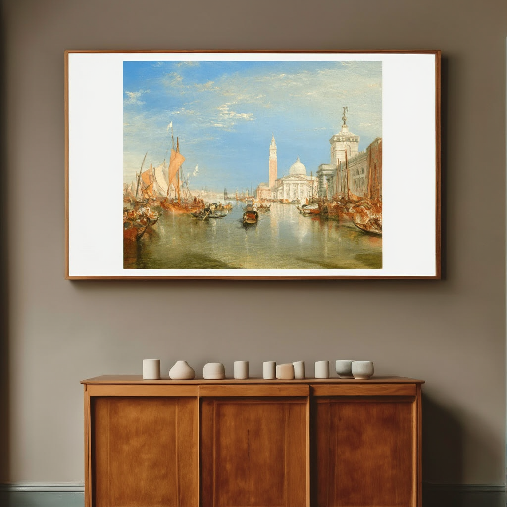 View of Venice: The Ducal Palace, Dogana and Part of San Giorgio by J.M.W. Turner – Landscape Art Print