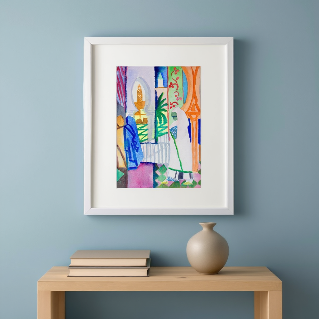 August Macke - In the Temple Hall