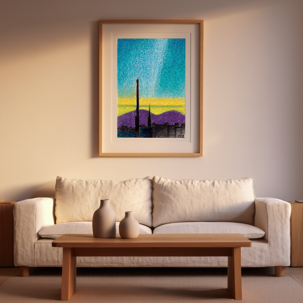 Karl Wiener – Abendlandschaft Wien Poster | Expressionist Landscape Wall Art Print