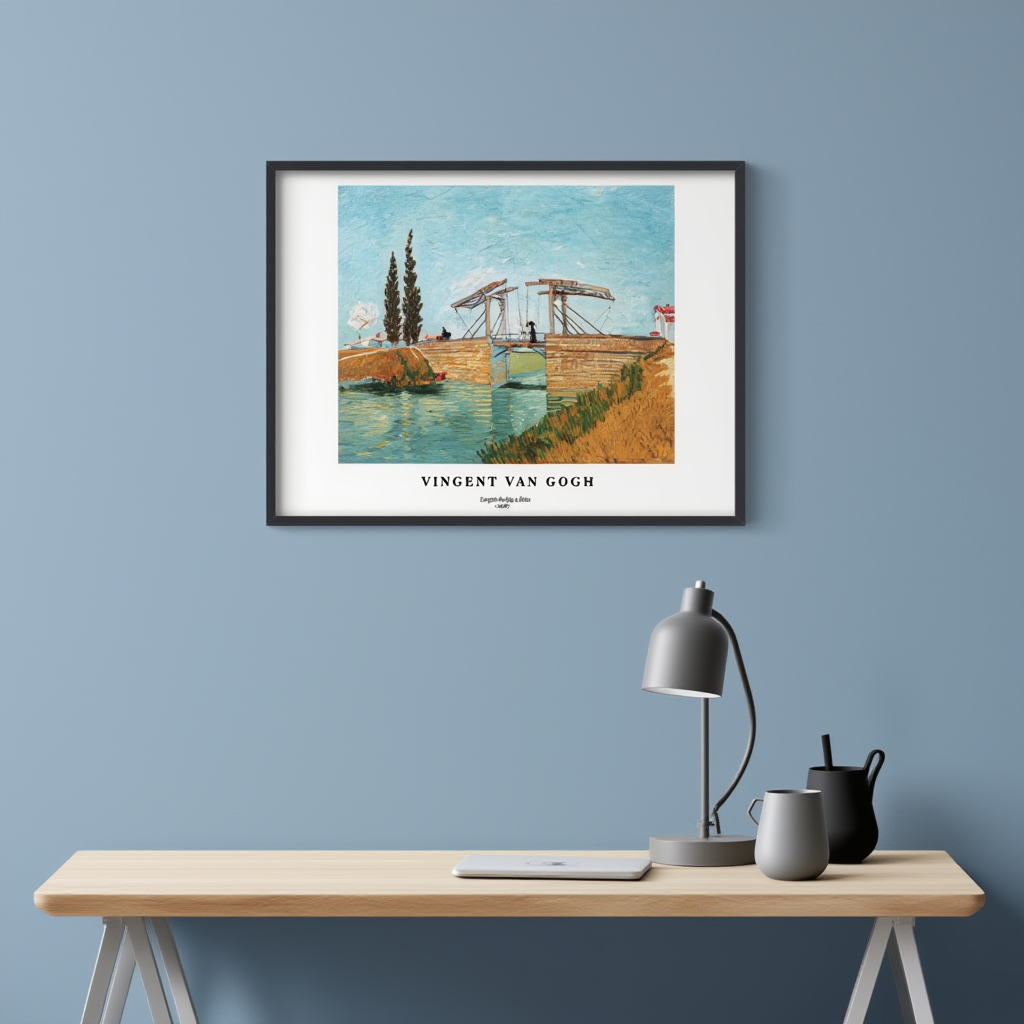 Vincent Van Gogh - Langlois Bridge at Arles Poster