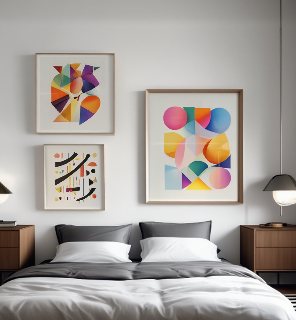 Klee & Kandinsky Wall Art – Dining Room Set of 3