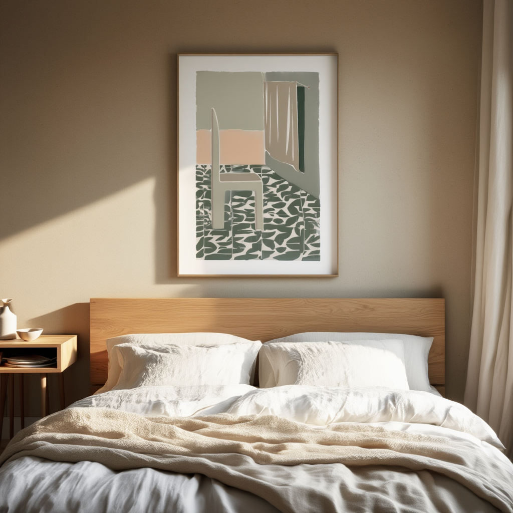 Sunlit Alcove – Interior Illustrative Art Print - Hakyarts