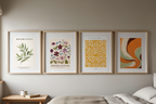 Botanical Bliss – 6 Floral Prints | Mix & Match Wall Art - Hakyarts