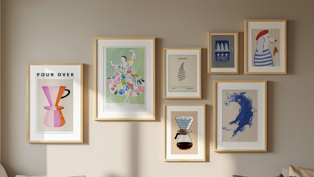 Modern Home Art Set – 6 Stylish Prints for Living Spaces