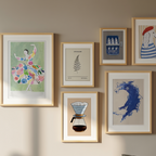 Modern Home Art Set – 6 Stylish Prints for Living Spaces - Hakyarts