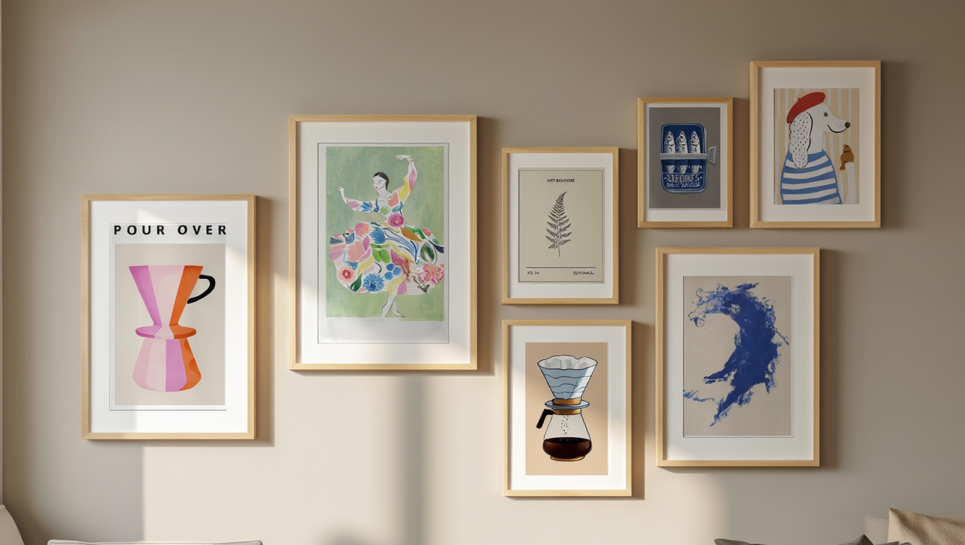 Modern Home Art Set – 6 Stylish Prints for Living Spaces