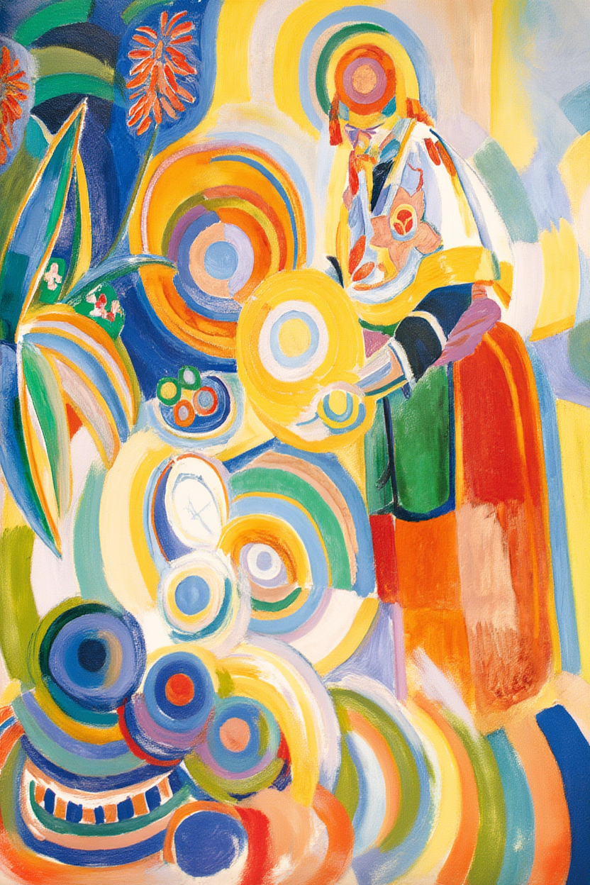 Robert Delaunay - Femme portugaise | HakyArts