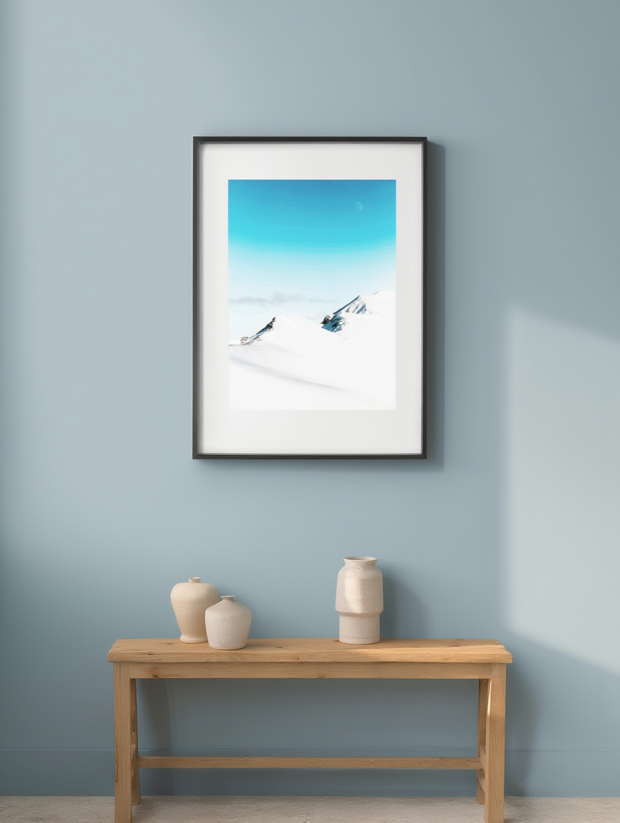 Snow-Capped Mountain Poster