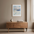 Winter Landscape (1942) by Carl O’Lynch – Vintage European Snow Scene Art Print