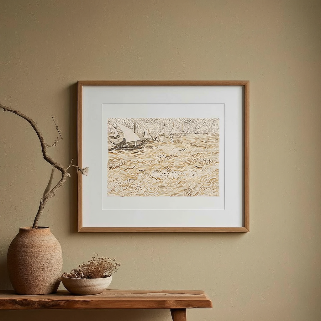 Vincent Van Gogh - Boats at Saintes-Maries